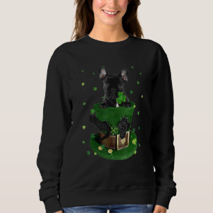 French Bulldog Shamrock Hat C St Patrick's Day Sweatshirt