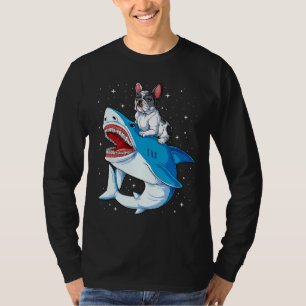 French Bulldog Shark T Kids Men Space Galaxy Jawso T-Shirt
