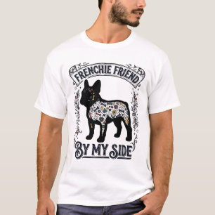 French Bulldog Shirt Vintage Floral Dog Lover Art_
