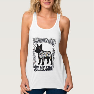 French Bulldog Shirt Vintage Floral Dog Lover Art_