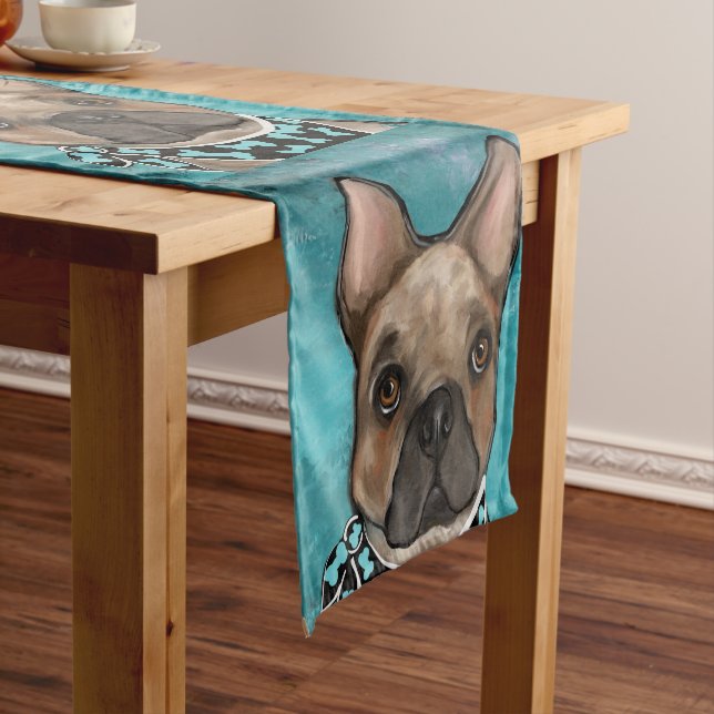 FRENCH BULLDOG         SHORT TABLE RUNNER (In Situ)