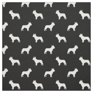 French Bulldog silhouette dog fabric