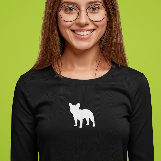 French Bulldog Silhouette | Frenchie Dog Lover's T-Shirt (Creator Uploaded)