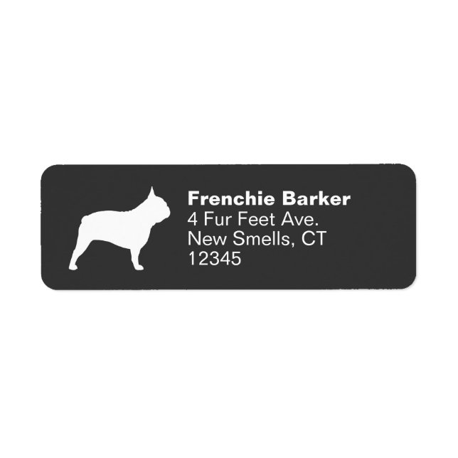 French Bulldog Silhouette Frenchie Dog Profile (Front)