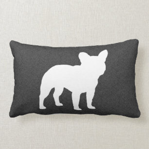 French Bulldog Silhouette Lumbar Cushion
