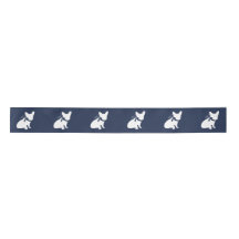 French Bulldog Silhouette Ribbon 3"