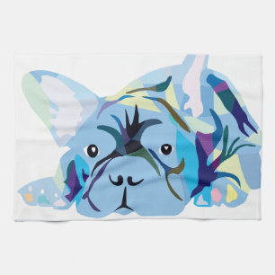 French Bulldog Silhouette Tea Towel