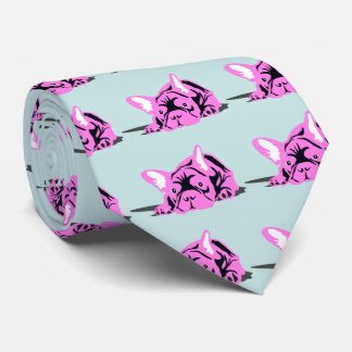French Bulldog Silhouette Tie