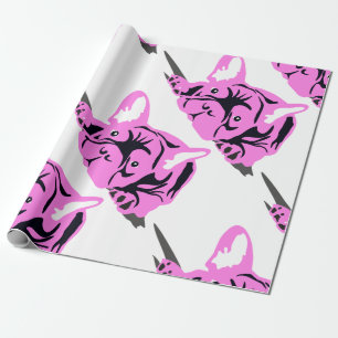 French Bulldog Silhouette Wrapping Paper