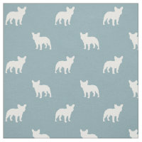French Bulldog Silhouettes Frenchie Dogs Pattern