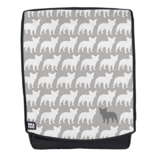 French Bulldog Silhouettes Pattern Backpack