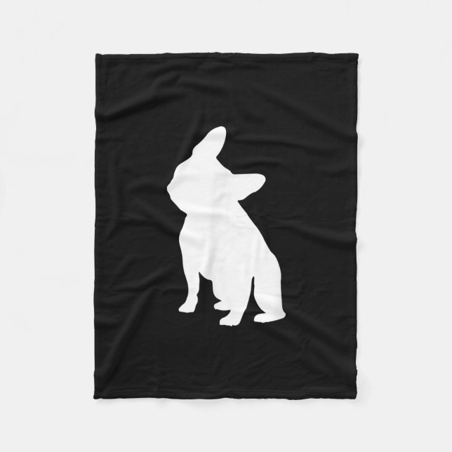 french bulldog simple | frenchie cute gift fleece blanket (Front)