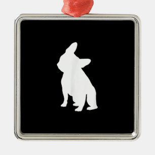 french bulldog simple   frenchie cute gift metal tree decoration