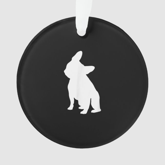 french bulldog simple | frenchie cute gift ornament (Front)