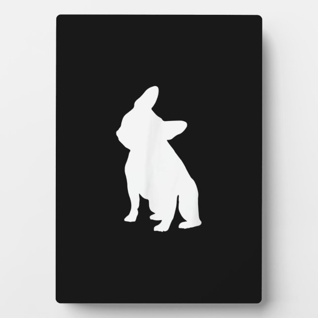 french bulldog simple | frenchie cute gift plaque (Front)