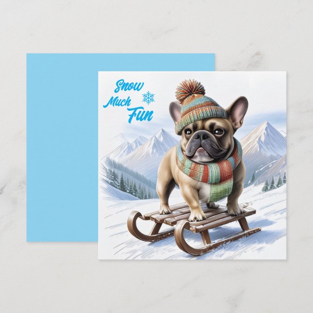 French Bulldog sled French Bulldog (Front/Back)