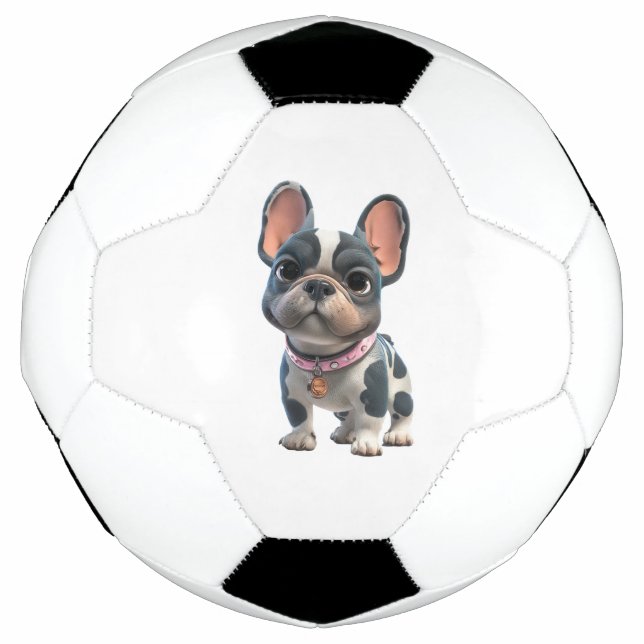 French Bulldog Soccer Ball (Front)