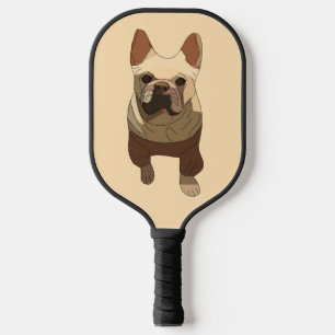 French Bulldog, Soft Peach Pickleball Paddle