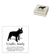 French Bulldog Special stamp Gummistem