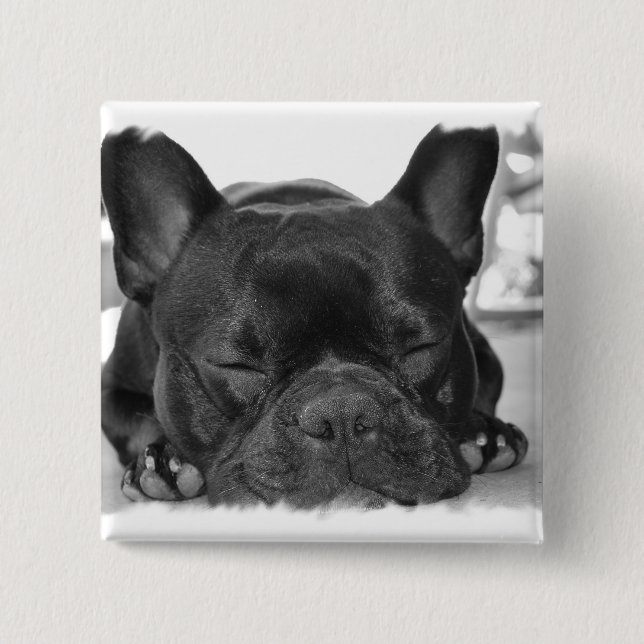 French Bulldog Square Pin (Front)