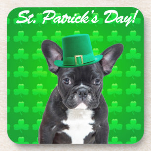 French Bulldog St Patrick's Day Coaster