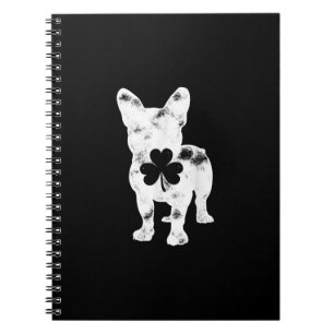 french bulldog st patricks day gift notebook