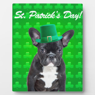 French Bulldog St Patrick's Day Plaque