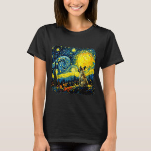 French Bulldog Starry Night Van Gogh Dog Mum T-Shirt