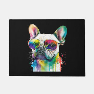 French Bulldog Sunglasses Dog Puppy Doormat