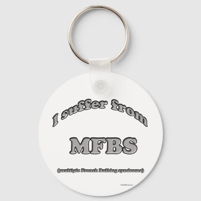 French Bulldog Syndrome - Keychain (Front)