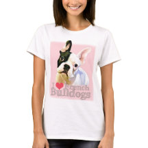 French Bulldog T-Shirt - I Heart French Bulldogs