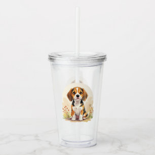 French Bulldog Tan Fawn-Colored Cute Frenchie Dog Acrylic Tumbler