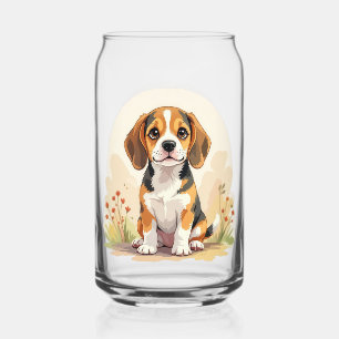 French Bulldog Tan Fawn-Colored Cute Frenchie Dog Can Glass
