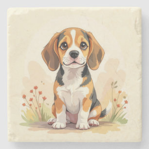 French Bulldog Tan Fawn-Colored Cute Frenchie Dog Stone Coaster