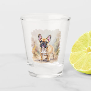 French Bulldog Tan Fawn-Coloured Cute Frenchie Dog Shot Glass