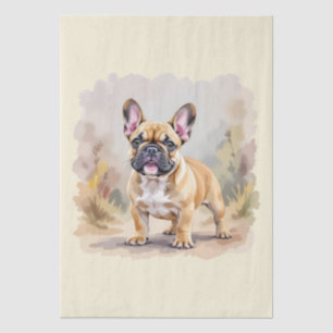French Bulldog Tan Fawn-Coloured Cute Frenchie Dog Tissue Paper