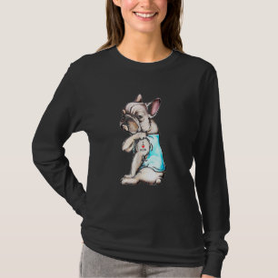 French Bulldog Tattoo I Love Mum  Dog Mother's Day T-Shirt