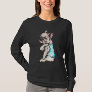 French Bulldog Tattoo I Love Mum  Dog Mother's Day T-Shirt