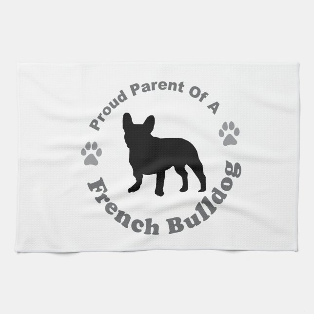 French Bulldog Tea Towel (Horizontal)