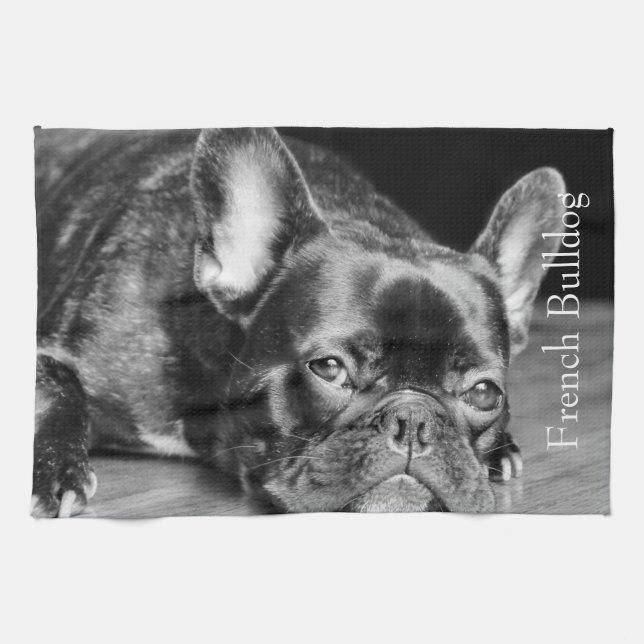 French Bulldog Tea Towel (Horizontal)