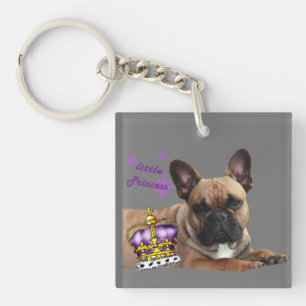 French Bulldog the King Key Ring