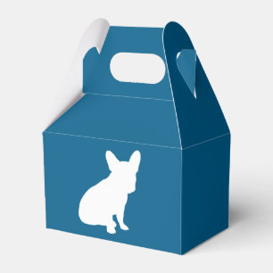 French Bulldog Theme Party - Baby Shower Blue Favour Box