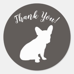 French Bulldog Theme Party - Baby Shower Neutral Classic Round Sticker
