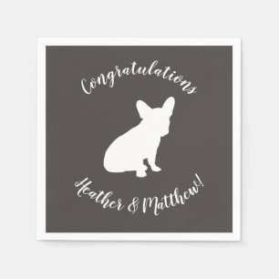 French Bulldog Theme Party - Baby Shower Neutral Napkin