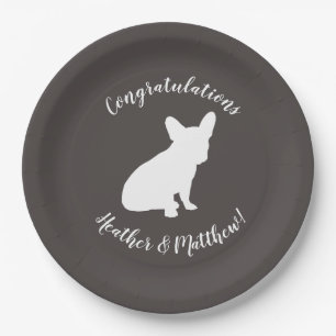French Bulldog Theme Party - Baby Shower Neutral Paper Plate