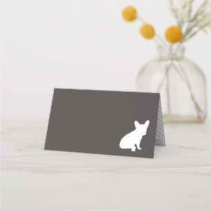 French Bulldog Theme Party - Baby Shower Neutral Place Card