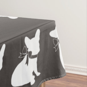 French Bulldog Theme Party - Baby Shower Neutral Tablecloth