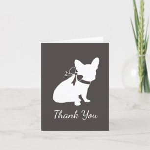 French Bulldog Theme Party - Baby Shower Neutral Thank You Card