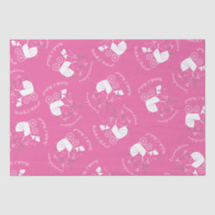 French Bulldog Theme Party - Baby Shower Pink Tissue Paper