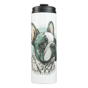 French bulldog thermal tumbler
